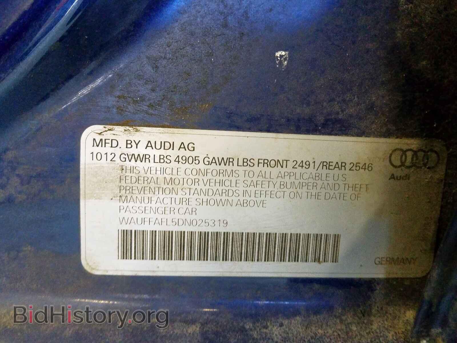2013 AUDI A4 - VIN: WAUFFAFL5DN025319 - Photo 10