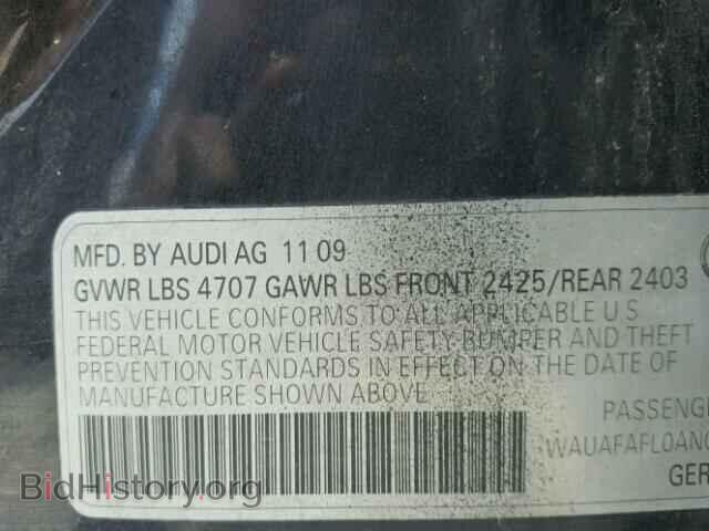 2010 AUDI A4 - VIN: WAUAFAFL0AN034032 - Фото 10
