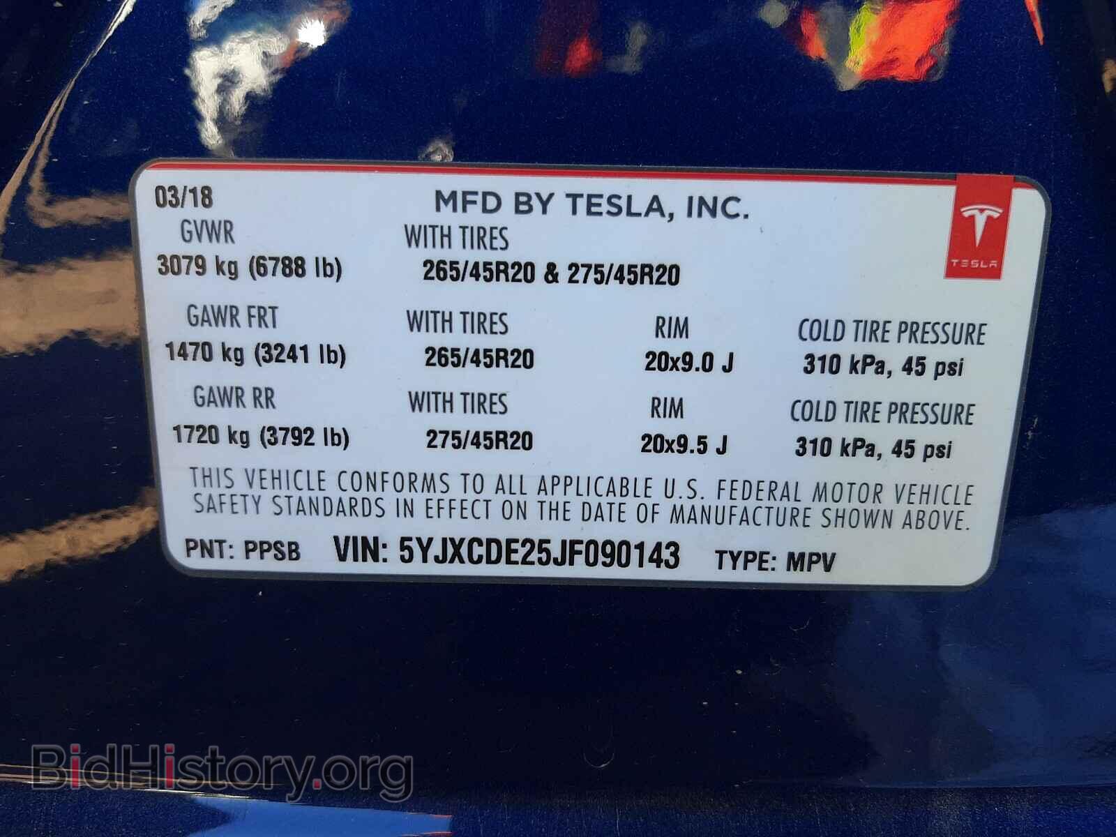 2018 TESLA MODEL X - VIN: 5YJXCDE25JF090143 - Photo 10