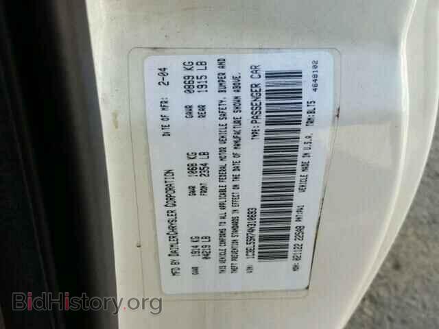 2004 CHRYSLER SEBRING - VIN: 1C3EL55R74N310693 - Фото 10