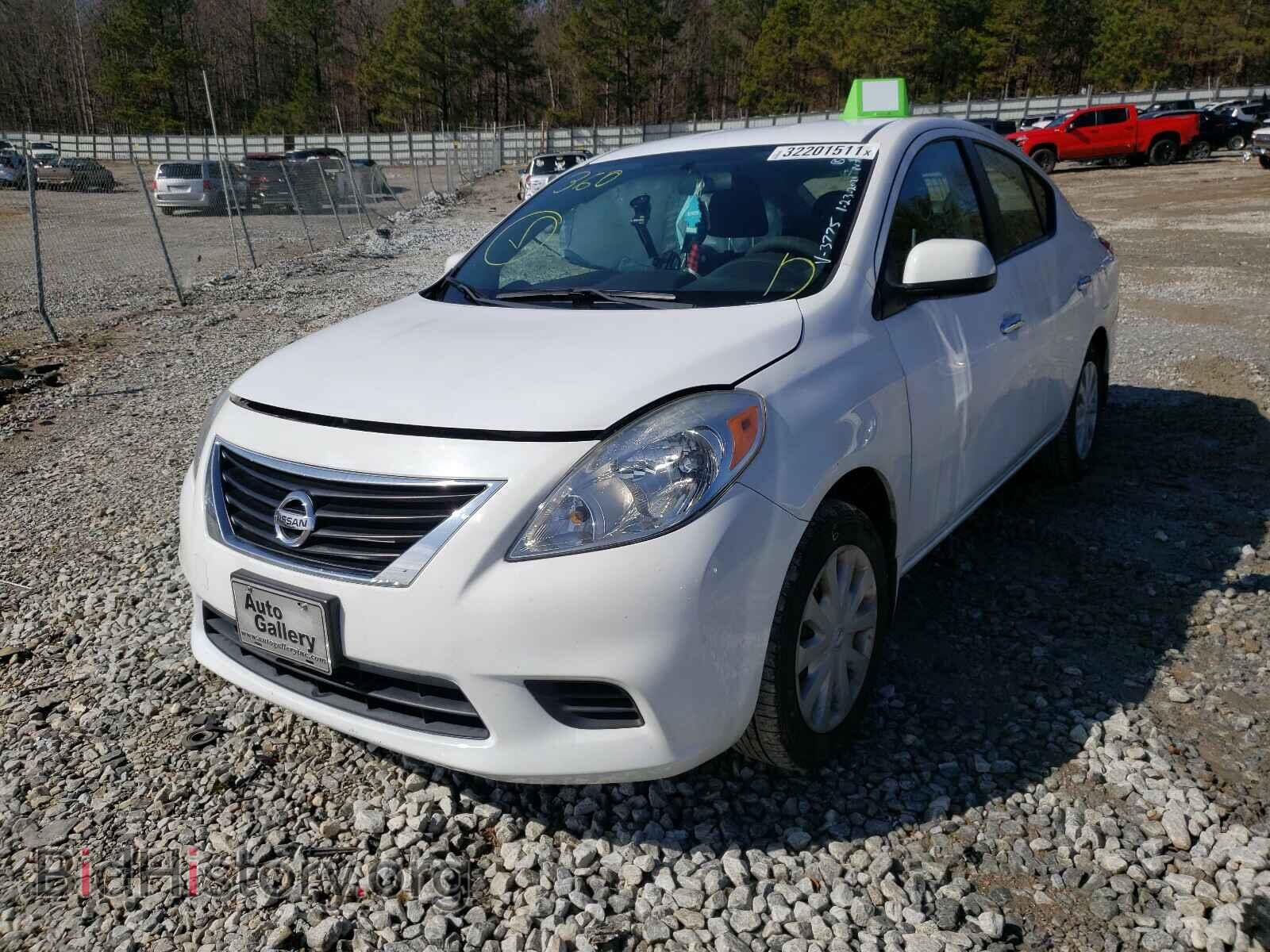 2012 NISSAN VERSA - VIN: 3N1CN7AP2CL843775 - Фото 2