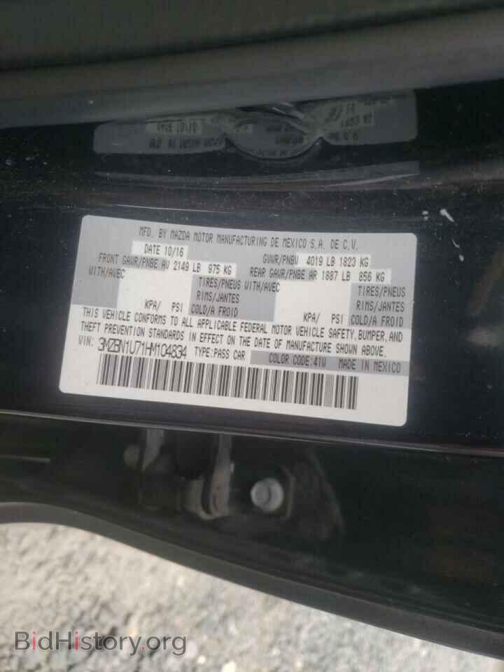 2017 MAZDA 3 - VIN: 3MZBN1U71HM104834 - Фото 10