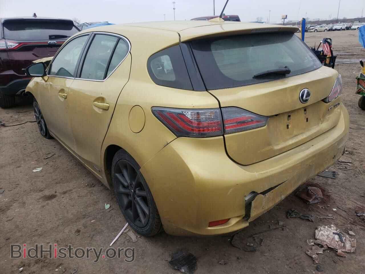 2012 LEXUS CT 200 - VIN: JTHKD5BH3C2073707 - Фото 3