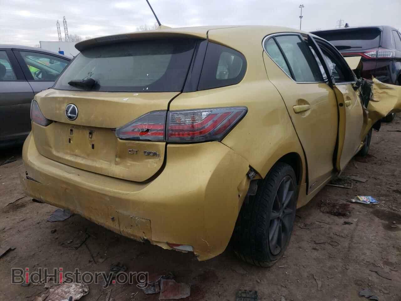 2012 LEXUS CT 200 - VIN: JTHKD5BH3C2073707 - Фото 4