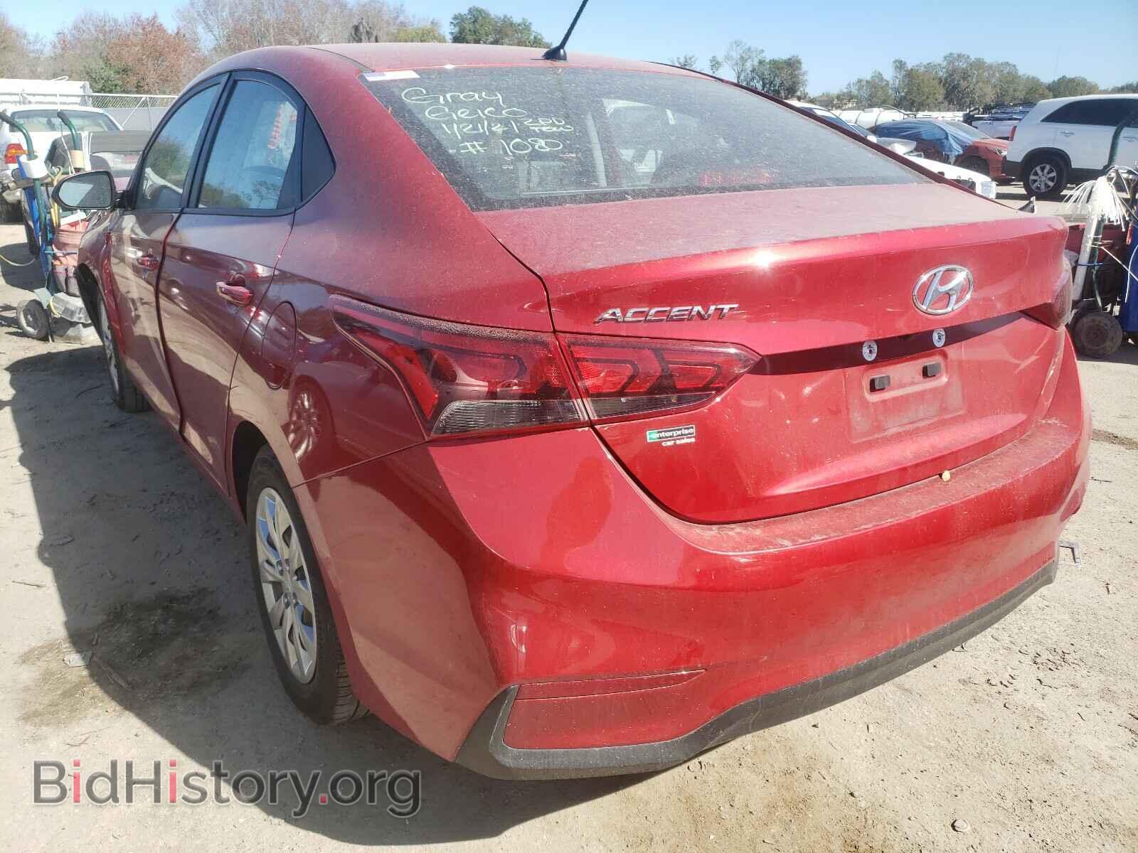 2019 HYUNDAI ACCENT - VIN: 3KPC24A3XKE047599 - Фото 3