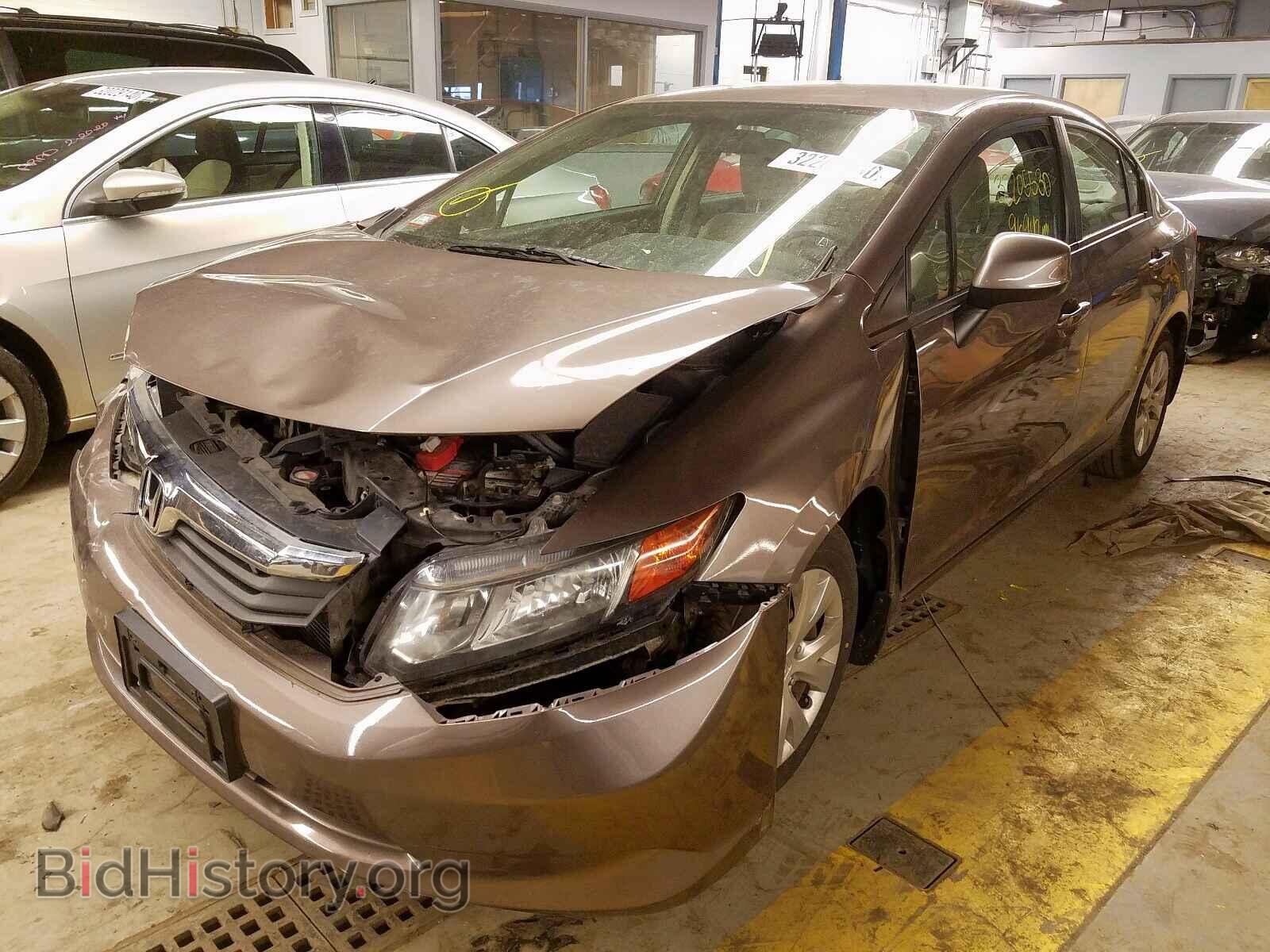 2012 HONDA CIVIC - VIN: 2HGFB2F57CH550137 - Фото 2