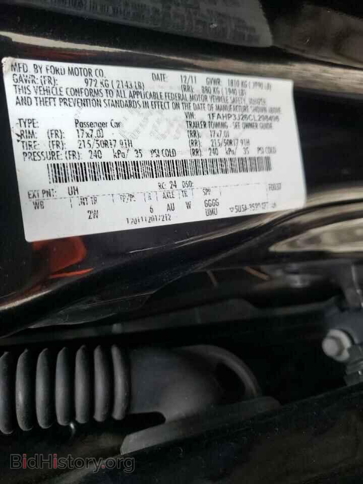 2012 Ford FOCUS (VIN 1FAHP3J26CL298496) — photo 10 of 10