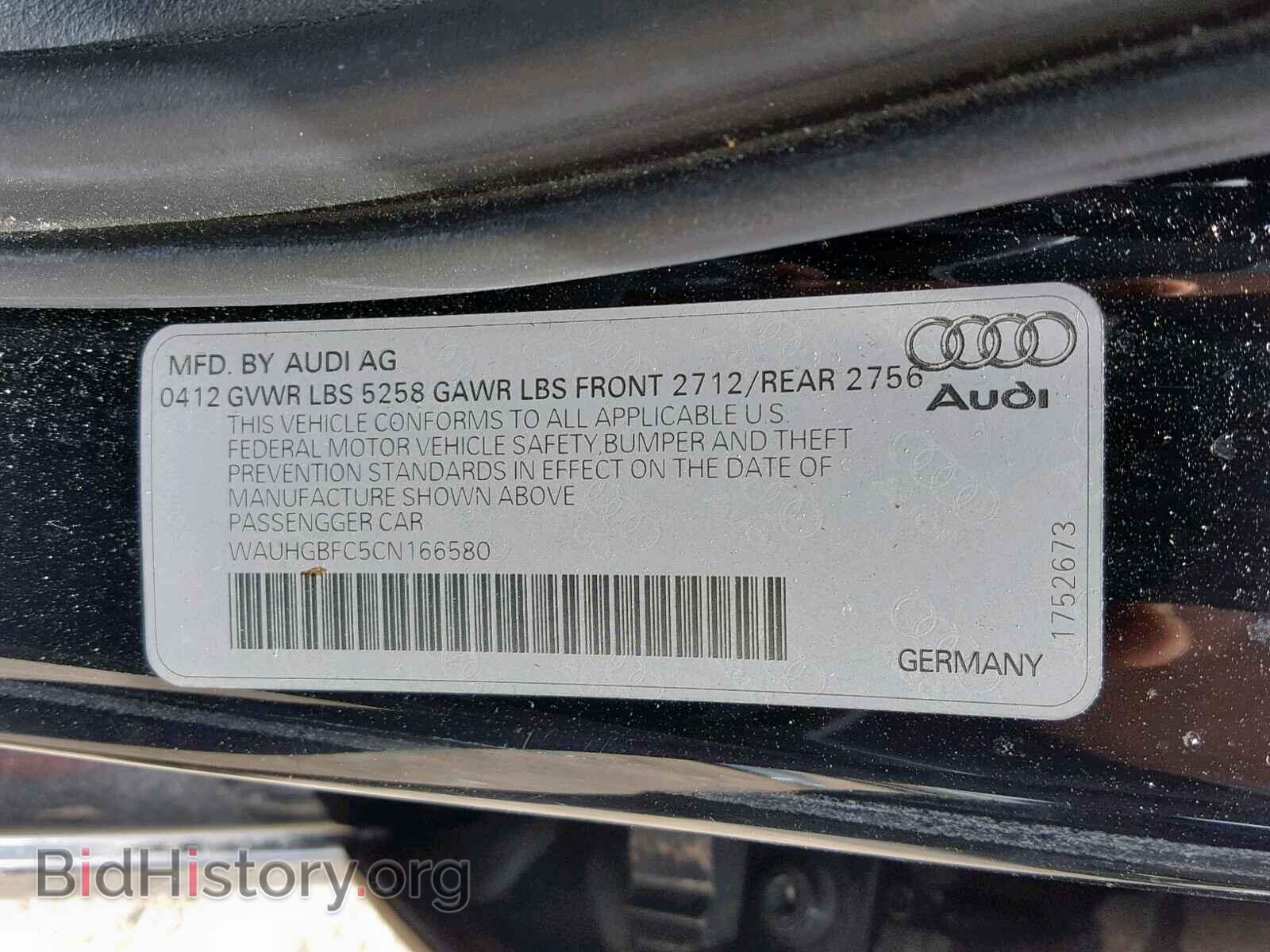 2012 AUDI A6 - VIN: WAUHGBFC5CN166580 - Photo 10