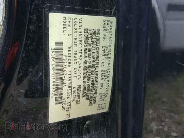 2007 NISSAN VERSA - VIN: 3N1BC13E97L443776 - Фото 9