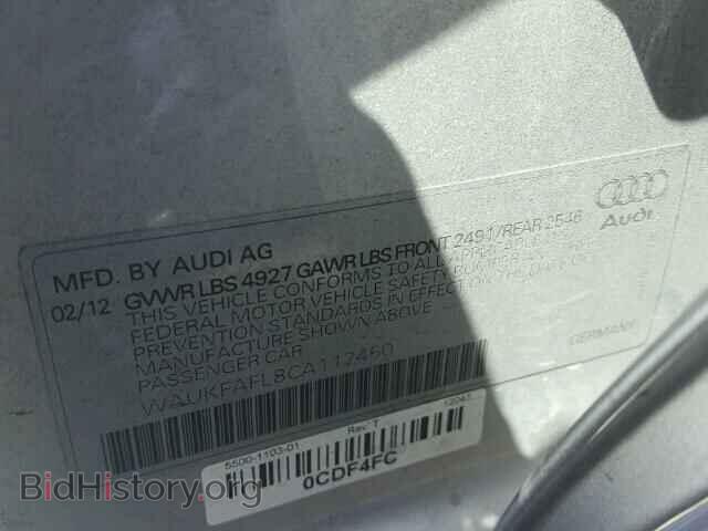 2012 AUDI A4 - VIN: WAUKFAFL8CA117450 - Фото 10