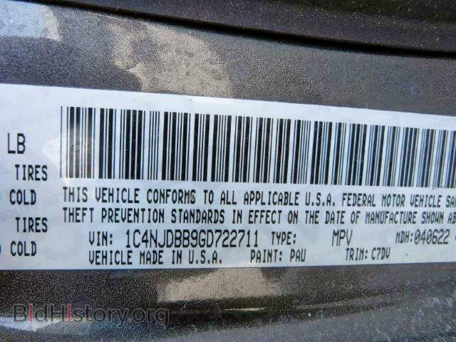 2016 JEEP COMPASS SP - VIN: 1C4NJDBB9GD722711 - Photo 10