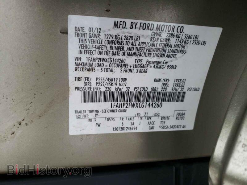 2012 Ford TAURUS (VIN 1FAHP2FWXCG144260) — photo 10 of 10