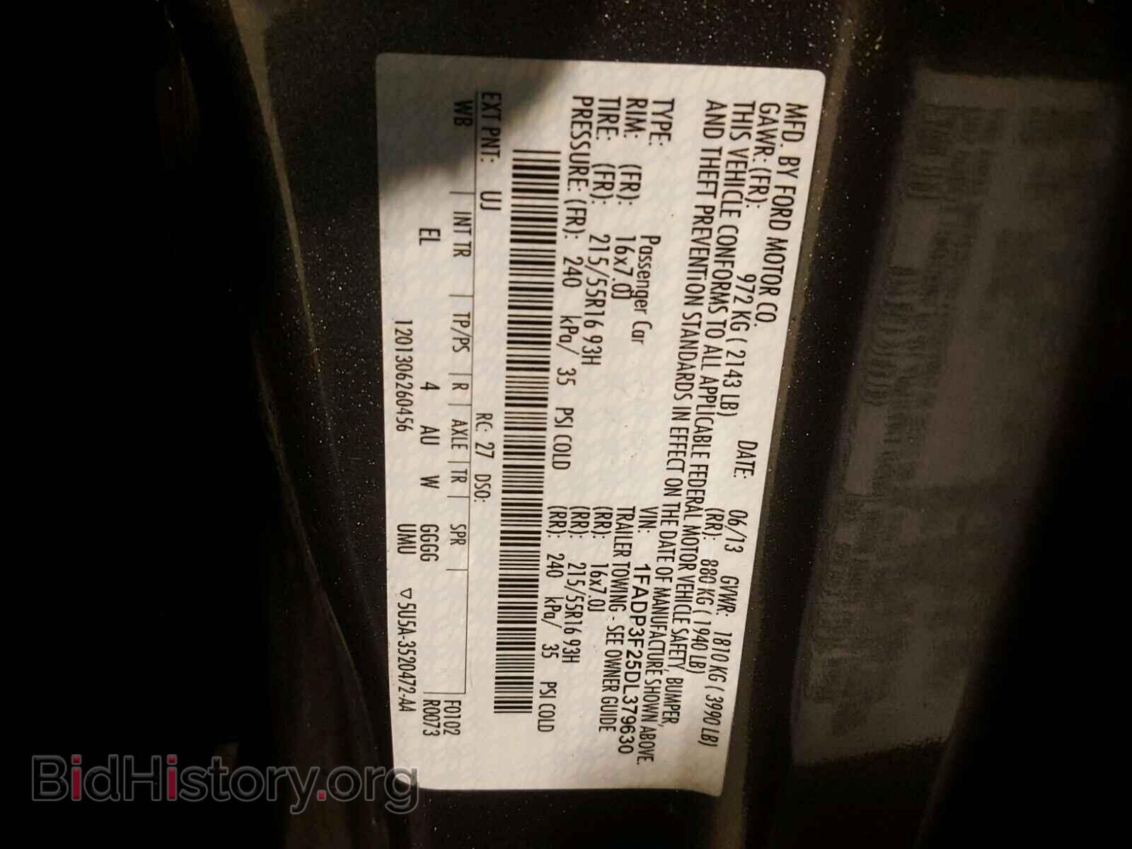 2013 FORD FOCUS - VIN: 1FADP3F25DL379630 - Photo 10
