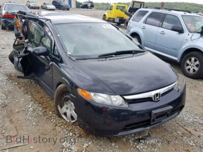 2007 Honda CIVIC LX, black — VIN 2HGFA165X7H507141, Copart