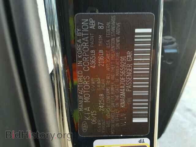 2015 KIA OPTIMA - VIN: KNAGM4A70F5659291 - Фото 10