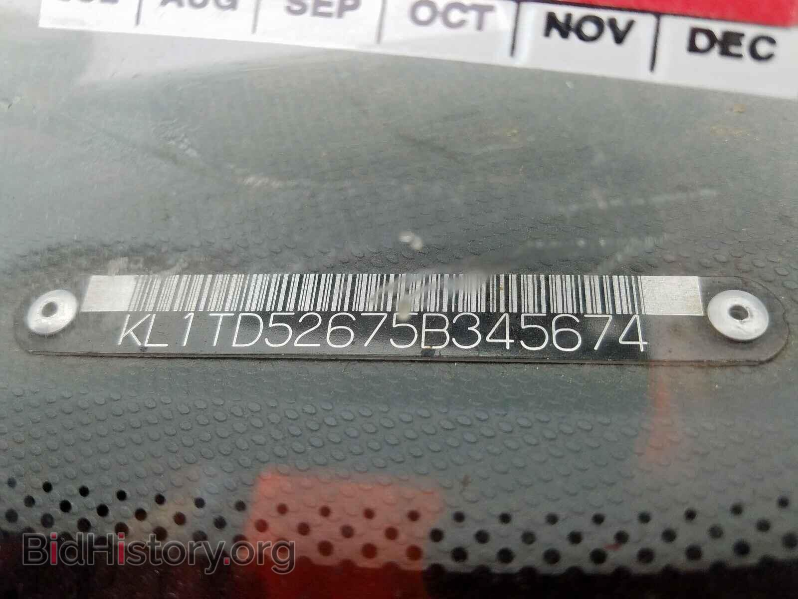 2005 CHEVROLET AVEO - VIN: KL1TD52675B345674 - Фото 10