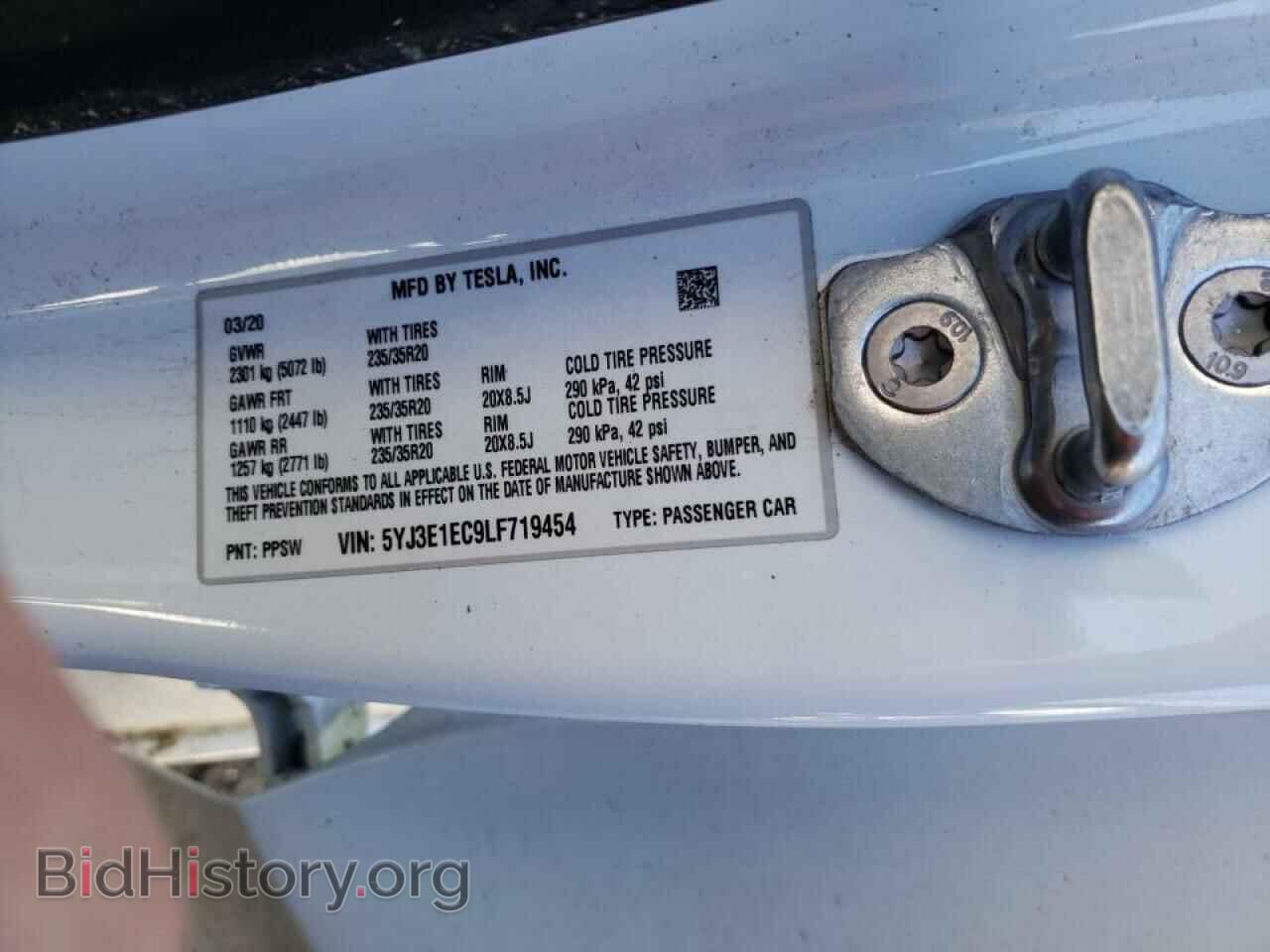 2020 TESLA MODEL 3 - VIN: 5YJ3E1EC9LF719454 - Фото 10