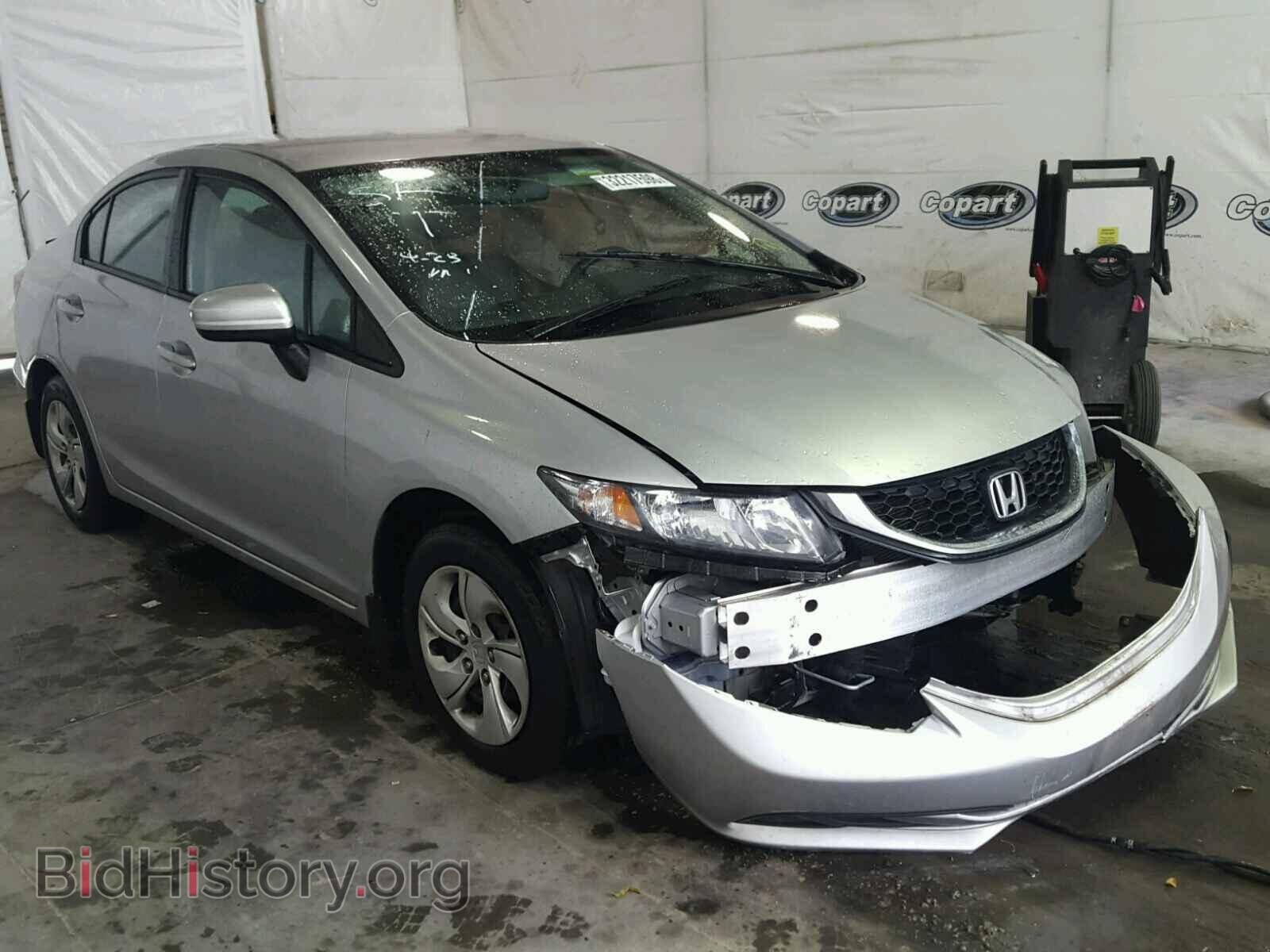 2014 Honda CIVIC Civic LX (VIN 19XFB2F50EE084449) — фото 1 из 10, Copart, повреждение: бок
