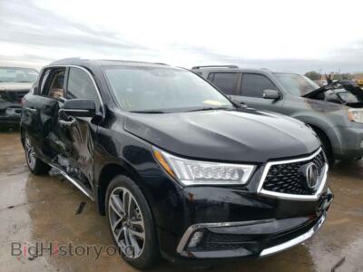 2017 Acura MDX MDX Advanc, black — VIN 5FRYD4H86HB020046, Copart