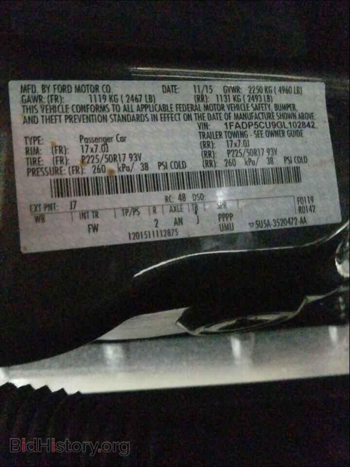 2016 FORD CMAX - VIN: 1FADP5CU9GL102842 - Фото 10