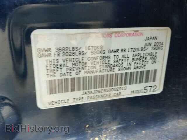 2005 MITSUBISHI LANCER - VIN: JA3AJ26E85U002013 - Фото 10