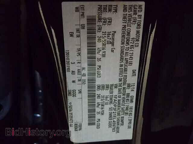2014 FORD FOCUS - VIN: 1FADP3F21EL459783 - Фото 10