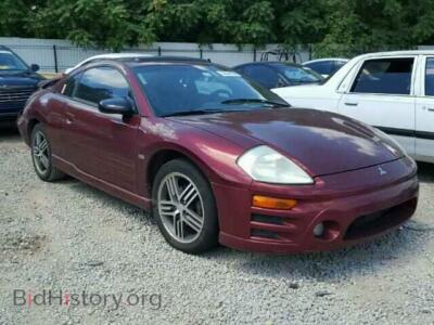 2003 Mitsubishi ECLIPSE Eclipse GT, темно-бордовый — VIN 4A3AC74H23E101713, Copart