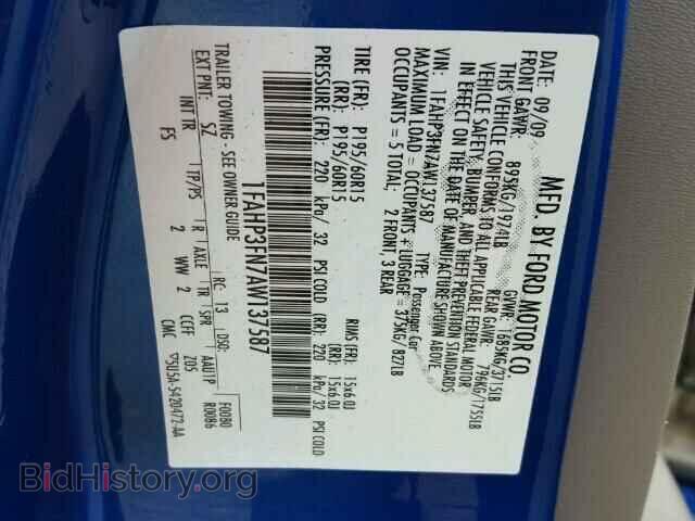 2010 FORD FOCUS - VIN: 1FAHP3FN7AW137587 - Фото 10