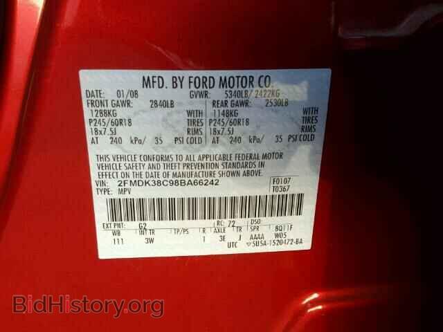 2008 FORD EDGE - VIN: 2FMDK38C98BA66242 - Photo 10