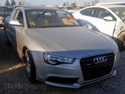 2013 Audi A5 A5 PREMIUM, silver — VIN WAURFAFR5DA043585, Copart