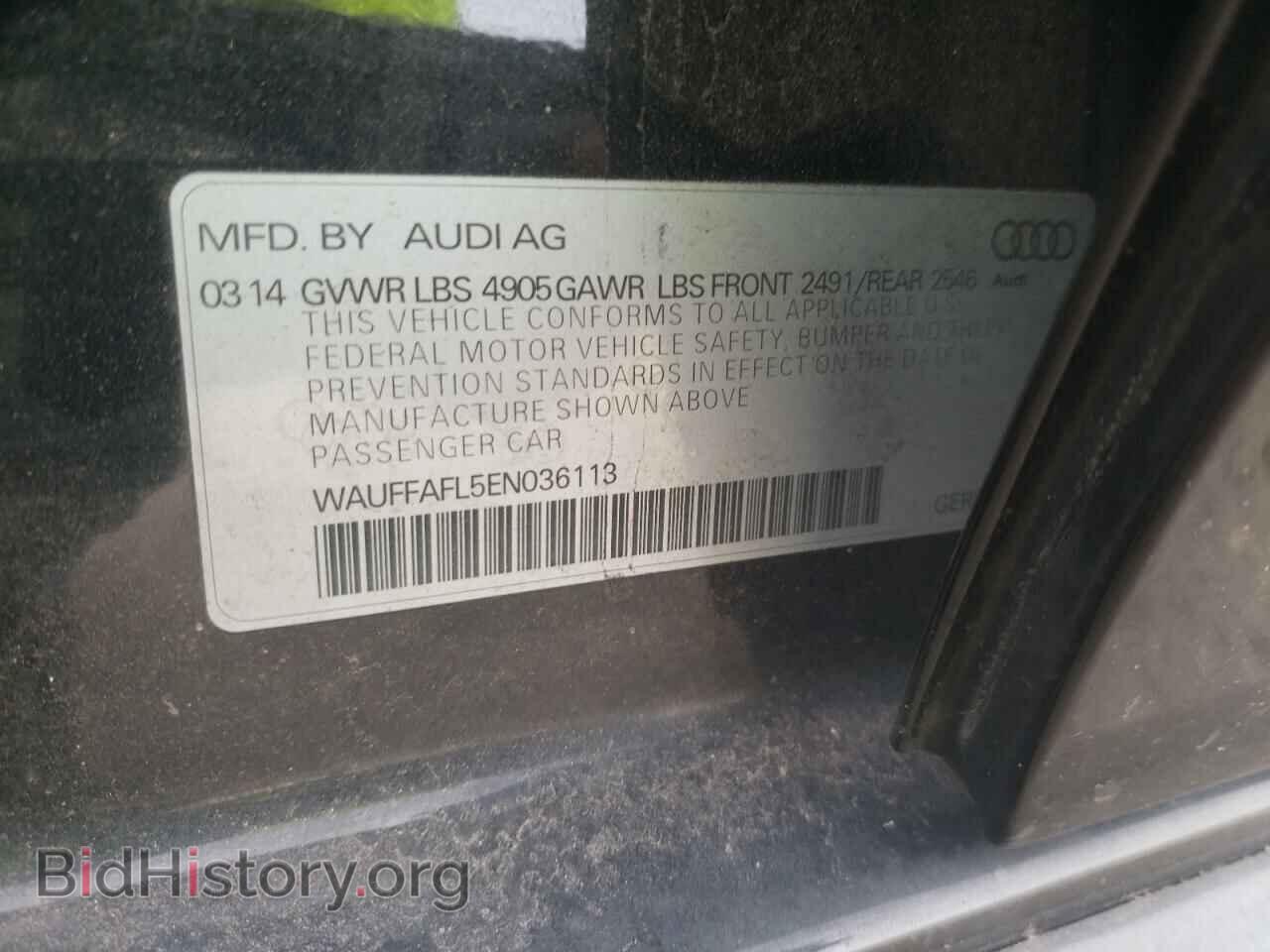 2014 AUDI A4 - VIN: WAUFFAFL5EN036113 - Фото 10