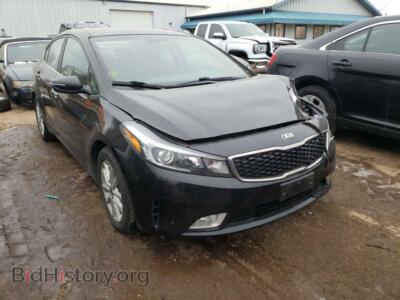 2017 Kia FORTE Forte LX, черный — VIN 3KPFL4A78HE024201, Copart
