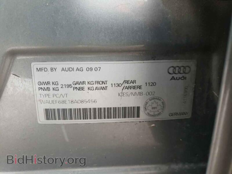 2008 Audi A4 (VIN WAUEF68E18A085456) — фото 10 из 10
