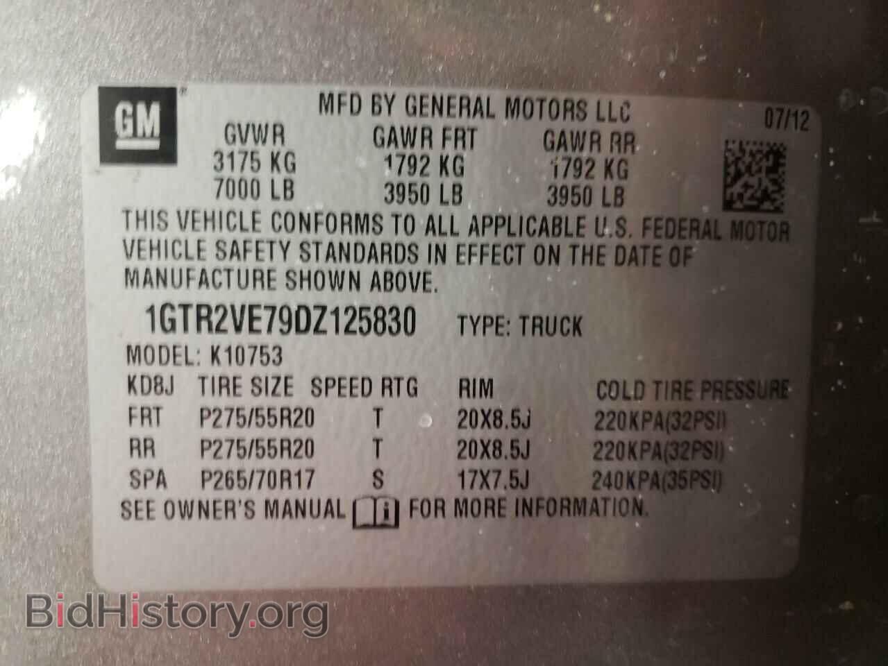 2013 GMC SIERRA - VIN: 1GTR2VE79DZ125830 - Фото 10