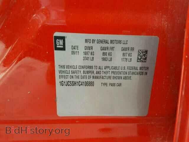 2012 CHEVROLET SONIC - VIN: 1G1JC5SH1C4106880 - Фото 10