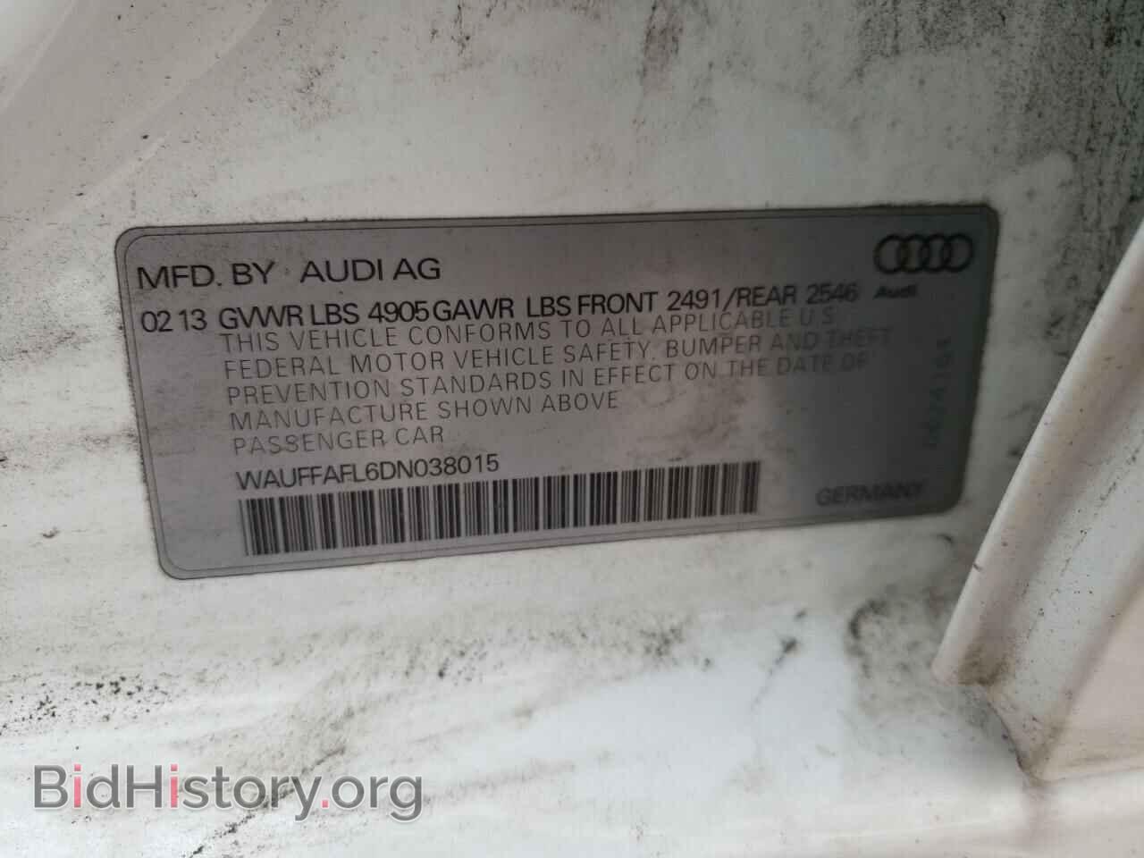 2013 AUDI A4 - VIN: WAUFFAFL6DN038015 - Фото 10