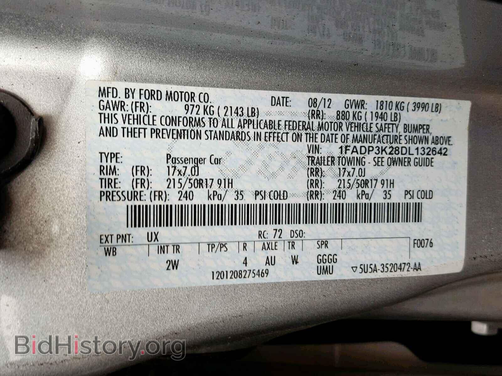 2013 FORD FOCUS SE - VIN: 1FADP3K28DL132642 - Фото 10