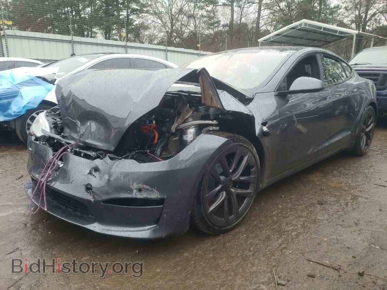 2021 TESLA MODEL S - VIN: 5YJSA1E67MF438823 - Фото 2