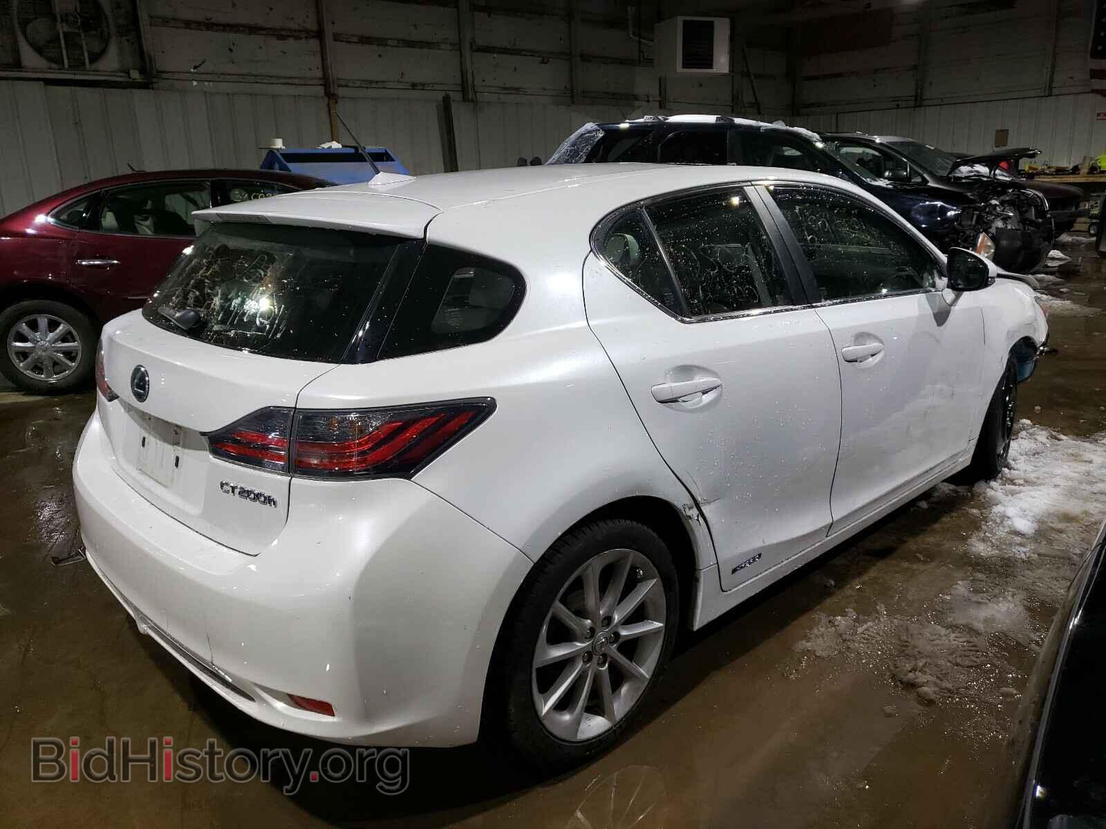 2012 LEXUS CT 200 - VIN: JTHKD5BH5C2072803 - Фото 4