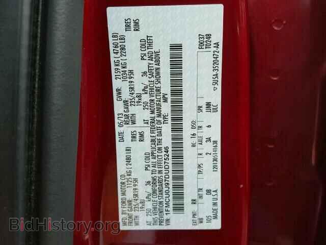 2013 FORD ESCAPE - VIN: 1FMCU0J97DUD75246 - Photo 10