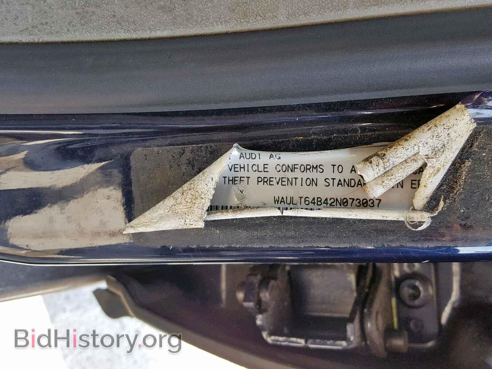 2002 AUDI A6 - VIN: WAULT64B42N073037 - Фото 10