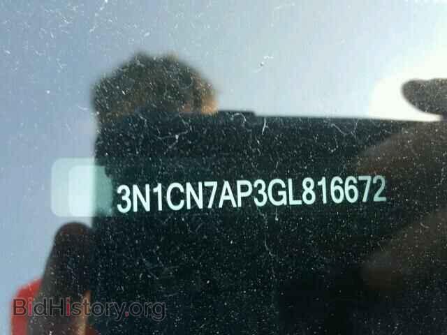 2016 NISSAN VERSA - VIN: 3N1CN7AP3GL816672 - Фото 10