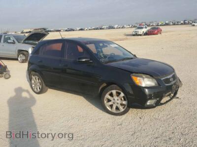 2011 Kia RIO RIO BASE, black — VIN KNADH5A31B6757681, Copart