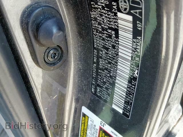 2013 TOYOTA COROLLA BA - VIN: 2T1BU4EE2DC109645 - Фото 10