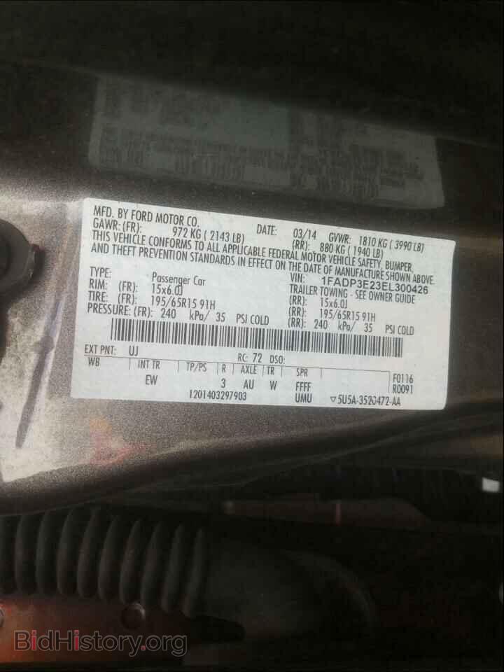 2014 FORD FOCUS - VIN: 1FADP3E23EL300426 - Photo 10