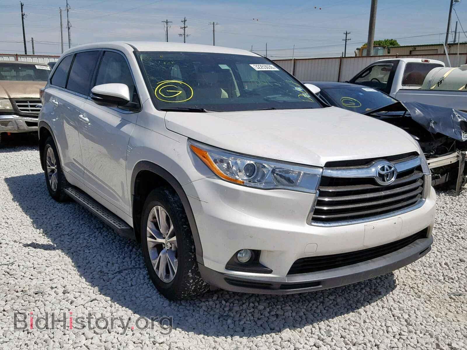 Photo 5TDZKRFH2ES024081 - TOYOTA HIGHLANDER 2014