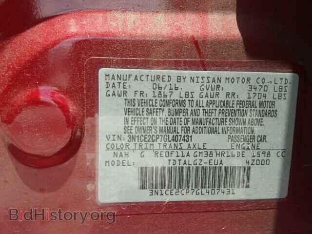 2016 NISSAN VERSA - VIN: 3N1CE2CP7GL407431 - Фото 10