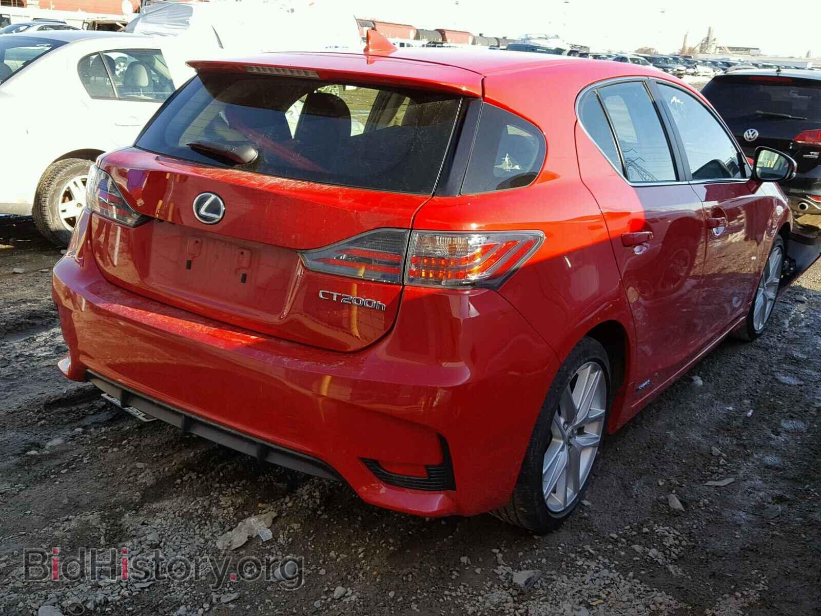 2014 LEXUS CT 200 - VIN: JTHKD5BH1E2206497 - Фото 4