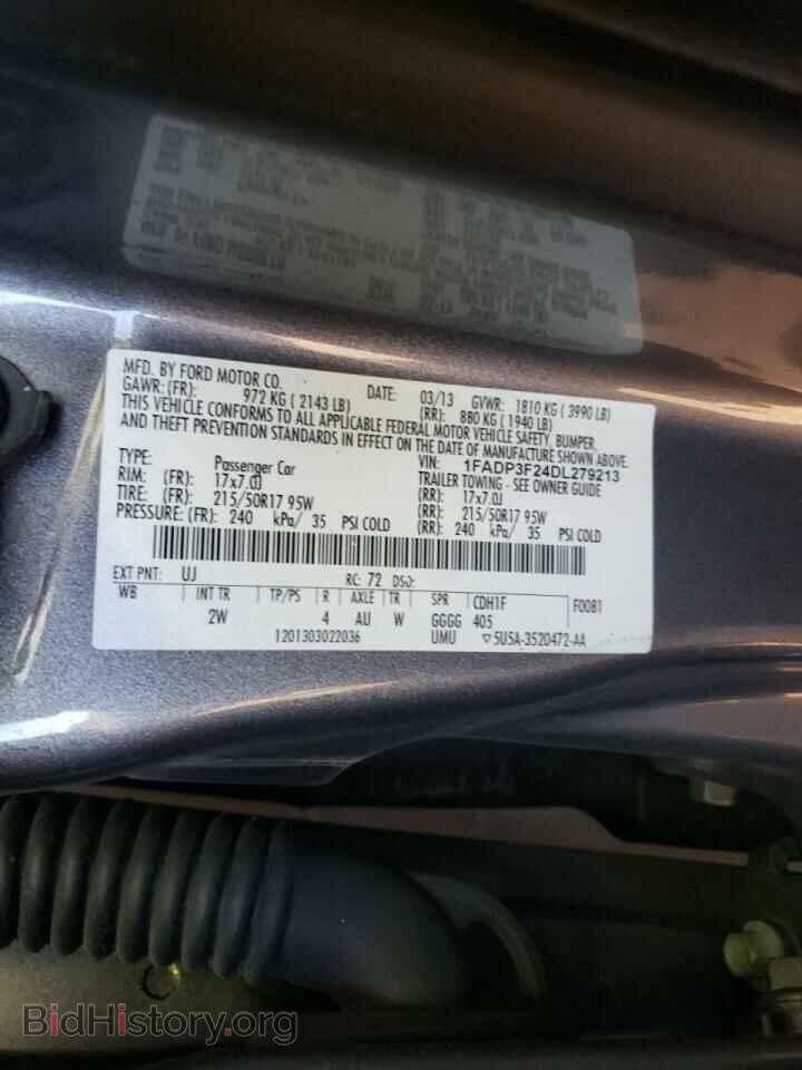 2013 FORD FOCUS - VIN: 1FADP3F24DL279213 - Photo 10