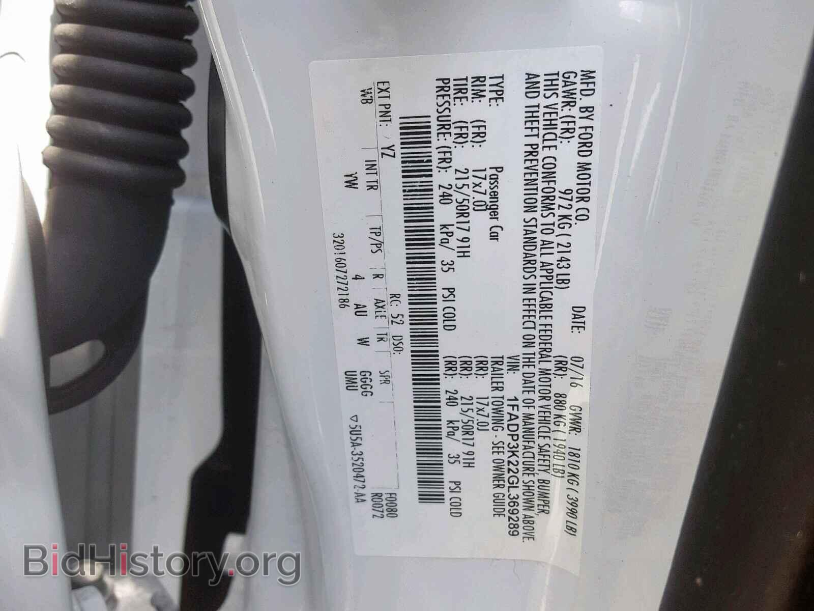 2016 FORD FOCUS SE - VIN: 1FADP3K22GL369289 - Photo 10